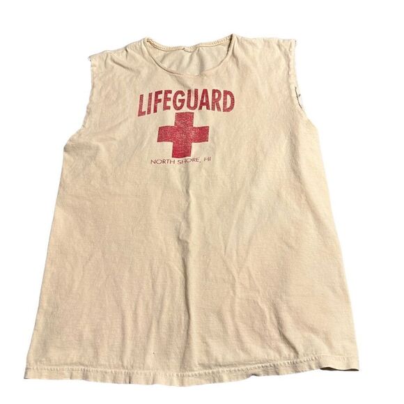 Vintage North Shore, Hawaii Life Guard Tank top size S/M - Picture 9 of 10
